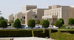 There are 6 colleges of applied science, 7 colleges of technology, and 1 higher college of technology in Muscat. Sultan Qaboos University (also in Muscat) is the sole state university, being opened in 1986, and illustrated here. Its 9 colleges include Agriculture, Art, Commerce & Economics, Education, Engineering, Law & Islamic studies, Medicine, Nursing, and Science. Enrolment is based largely on secondary school performance.